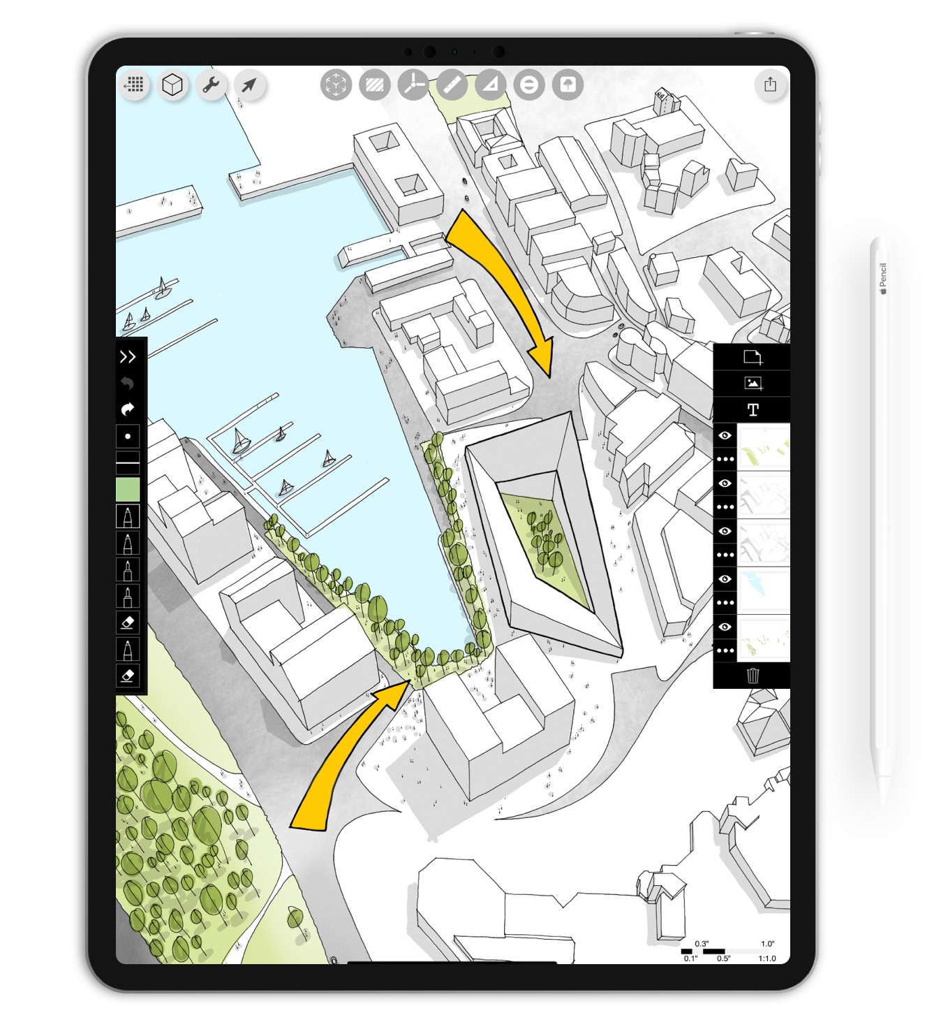 Morpholio Trace: Best iPad App for Architects with iPad Pro and Apple Pencil