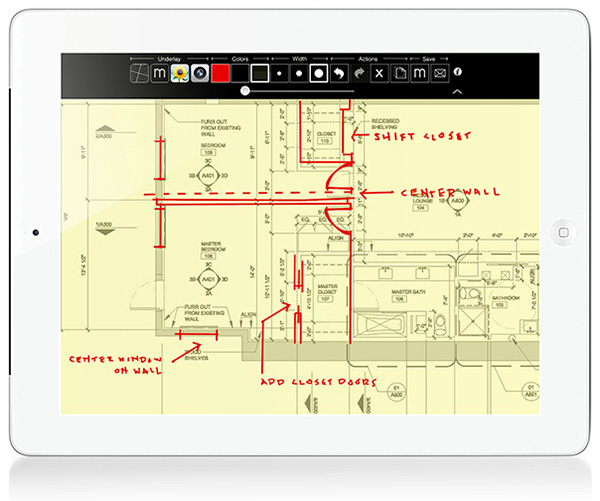 Annotating plans with Morpholio Trace