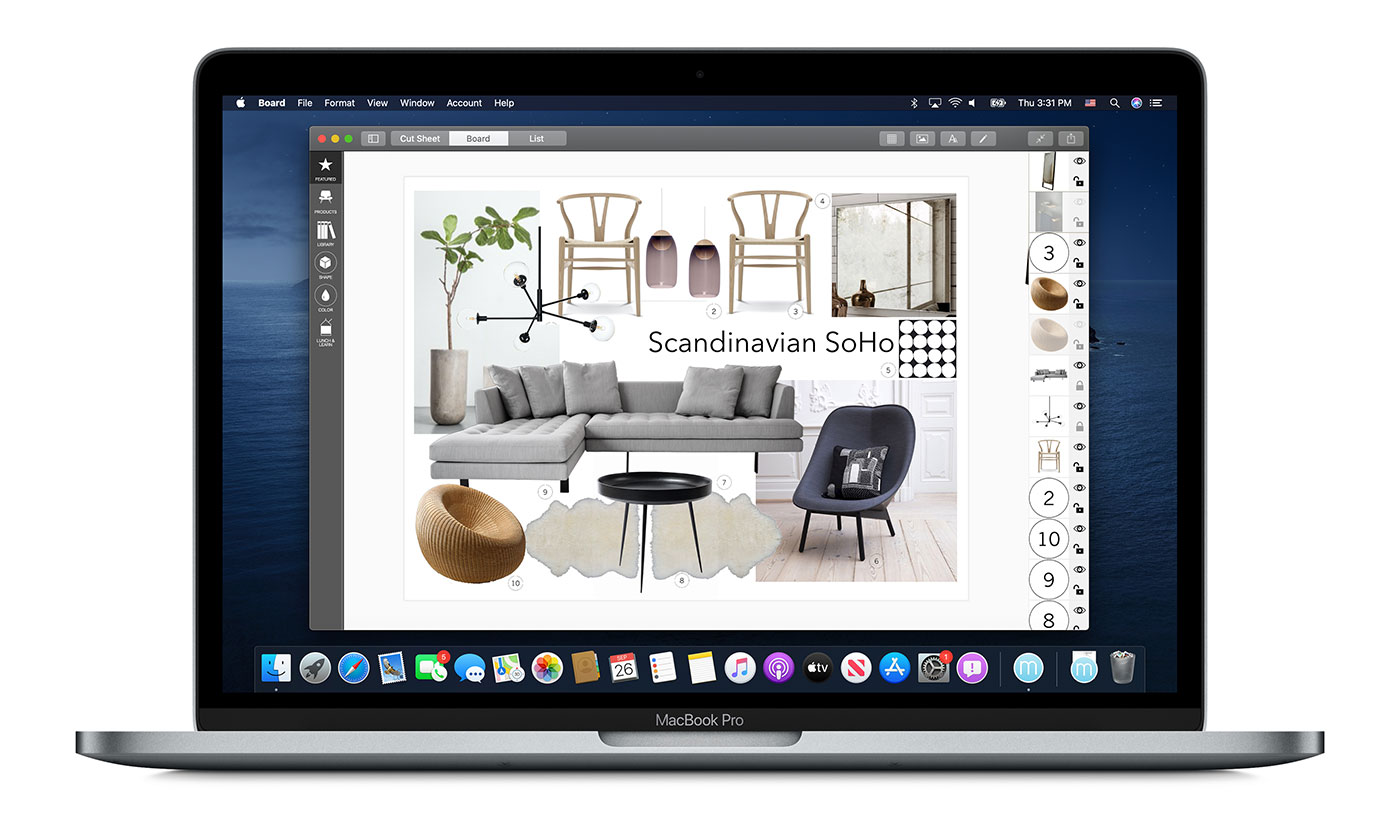 Morpholio Board Best Mac App For Mood Board Interior Design, Decor, Custom furniture library