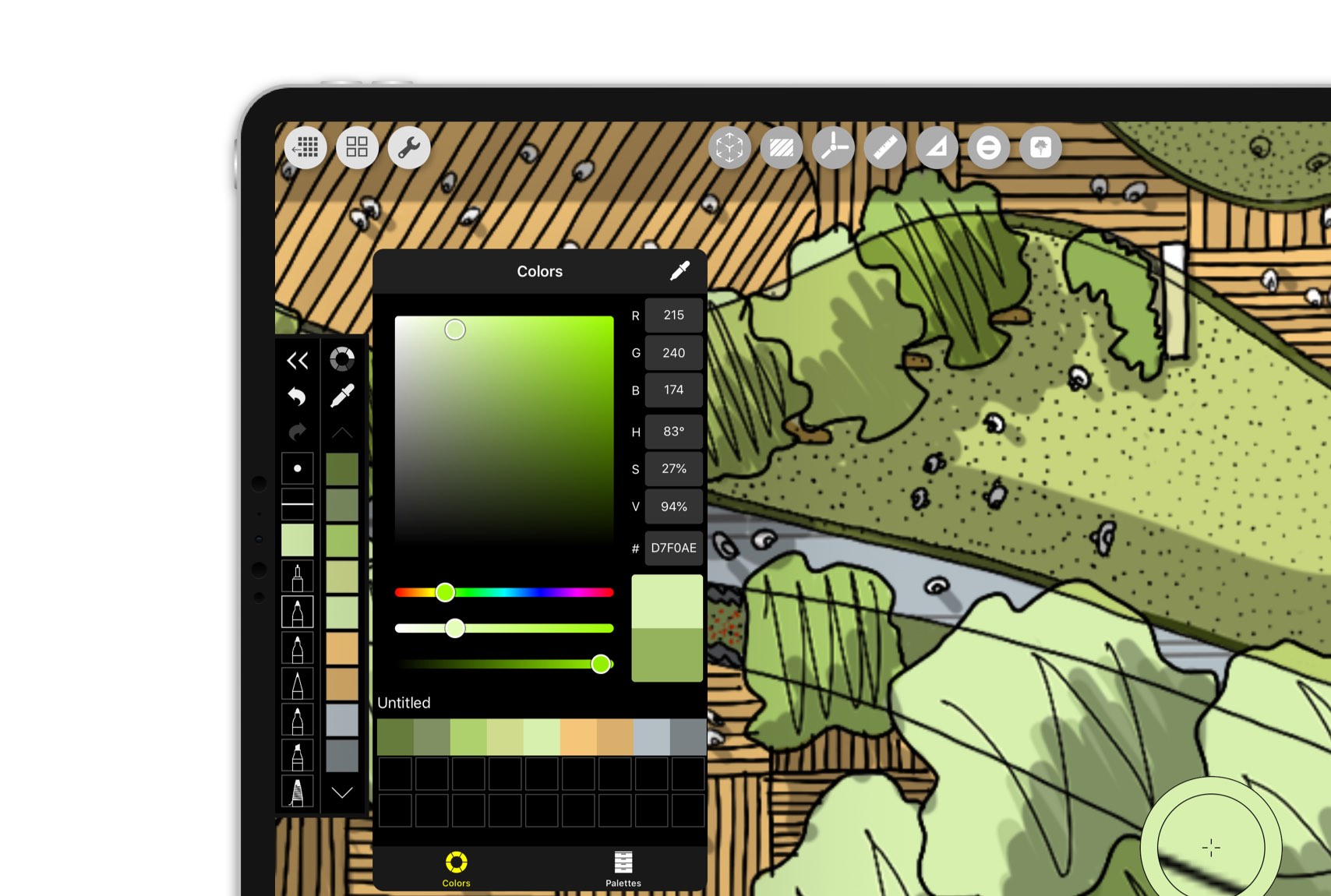 Morpholio Trace: Best iPad App for Architects, Palette color Maker